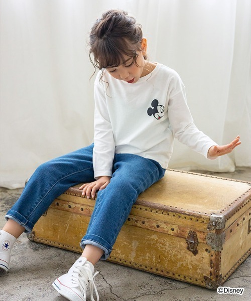 lulpini（ルルピー二）の「[lulpini] Disney Collection コットンロングスリーブTシャツ（Tシャツ/カットソー・キッズ・ホワイト系その他/ピンク/ホワイト系その他2/チャコールグレー・S/M/L）」の7枚目の写真