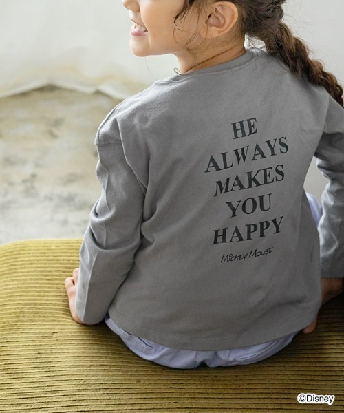 lulpini（ルルピー二）の「[lulpini] Disney Collection コットンロングスリーブTシャツ（Tシャツ/カットソー・キッズ・ホワイト系その他/ピンク/ホワイト系その他2/チャコールグレー・S/M/L）」の8枚目の写真