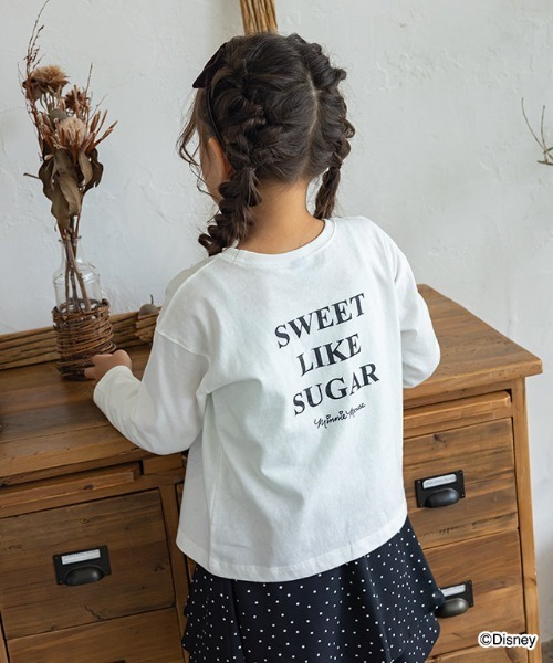 lulpini（ルルピー二）の「[lulpini] Disney Collection コットンロングスリーブTシャツ（Tシャツ/カットソー・キッズ・ホワイト系その他/ピンク/ホワイト系その他2/チャコールグレー・S/M/L）」の11枚目の写真