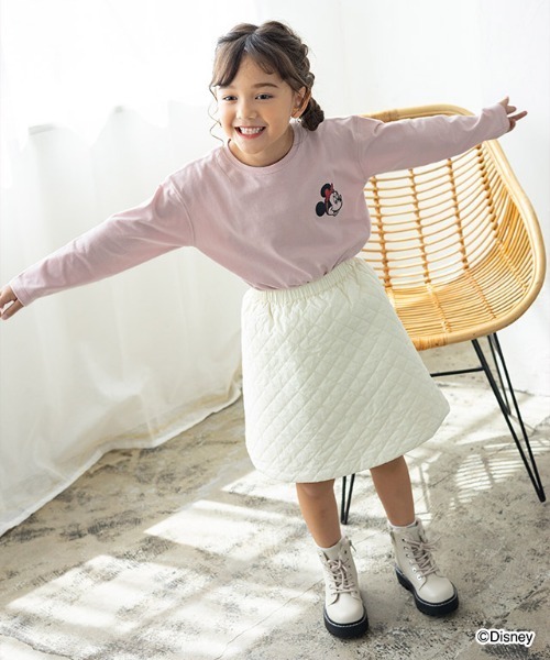 lulpini（ルルピー二）の「[lulpini] Disney Collection コットンロングスリーブTシャツ（Tシャツ/カットソー・キッズ・ホワイト系その他/ピンク/ホワイト系その他2/チャコールグレー・S/M/L）」の14枚目の写真