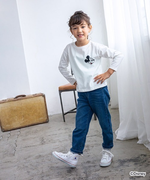 lulpini（ルルピー二）の「[lulpini] Disney Collection コットンロングスリーブTシャツ（Tシャツ/カットソー・キッズ・ホワイト系その他/ピンク/ホワイト系その他2/チャコールグレー・S/M/L）」の5枚目の写真