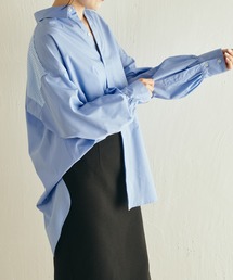 COLLAGE GALLARDAGALANTE | 360度抜かりなし/バックボタン袖ギャザーシャツ(シャツ/ブラウス)