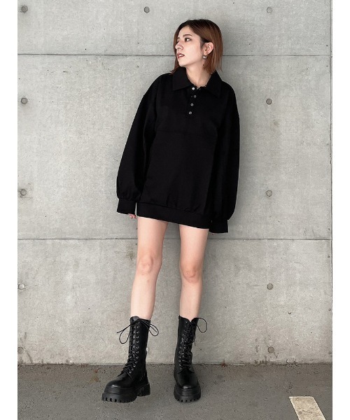 ENVYM(アンビー)の「ボリュームソールレースUP BOOTS(ブーツ・レディース・ホワイト/ブラック・22.5/23.5/24.5)」の18枚目の写真