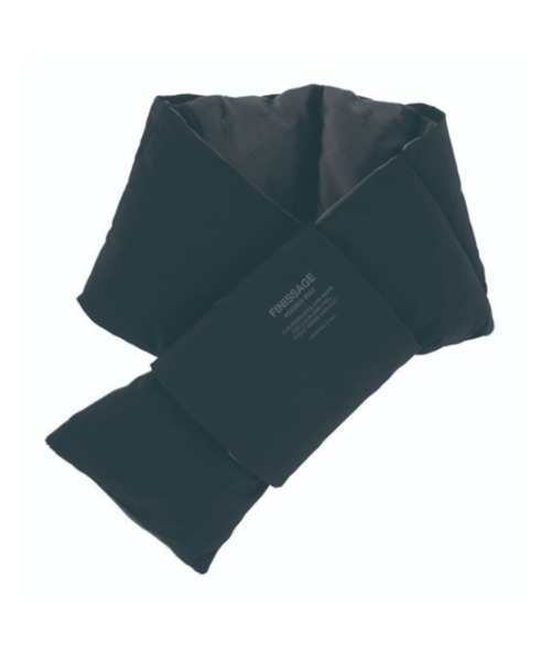 TIMELESS COMFORT（タイムレスコンフォート）の「Finissage(フィニサージュ)スナグマフラー（マフラー・レディース・スモーキーグリーン系/ブラック/グレー/ライトベージュ・ONE SIZE）」の2枚目の写真