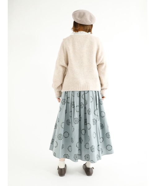 Samansa Mos2（サマンサ モスモス）の「スタンドフリルブラウス（シャツ/ブラウス・レディース・サックスブルー/モカ/チャコール/キナリ・ﾌﾘ-）」の17枚目の写真