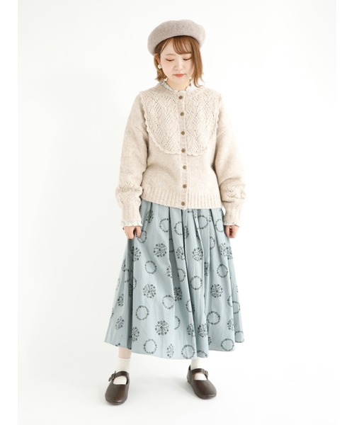 Samansa Mos2（サマンサ モスモス）の「スタンドフリルブラウス（シャツ/ブラウス・レディース・サックスブルー/モカ/チャコール/キナリ・ﾌﾘ-）」の15枚目の写真