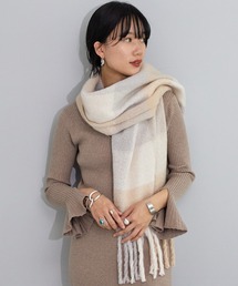 SHENERY | リサイクルポリブロックチェックストール(ストール/ショール)