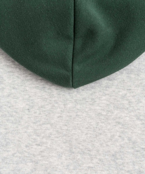 Rocky Monroe（ロッキーモンロー）の「オーバーサイズ 裏起毛カレッジロゴプリントプルオーバーパーカー（パーカー・メンズ・ブラック/ネイビー/グレー/グリーン/ブラック系/グレー系/グレー系1/グリーン系/ホワイト・M/L/XL）」の17枚目の写真