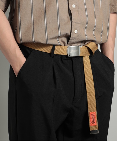 UNIVERSAL OVERALL(ユニバーサルオーバーオール)の「【UNIVERSAL OVERALL】ロゴ入りロングガチャベルト UV0846I(ベルト・メンズ・ブラック/オフホワイト/レッド/グリーン/キャメル/ピンク/ネイビー/ブルー/ライトグレー/イエロー・FREE)」の8枚目の写真