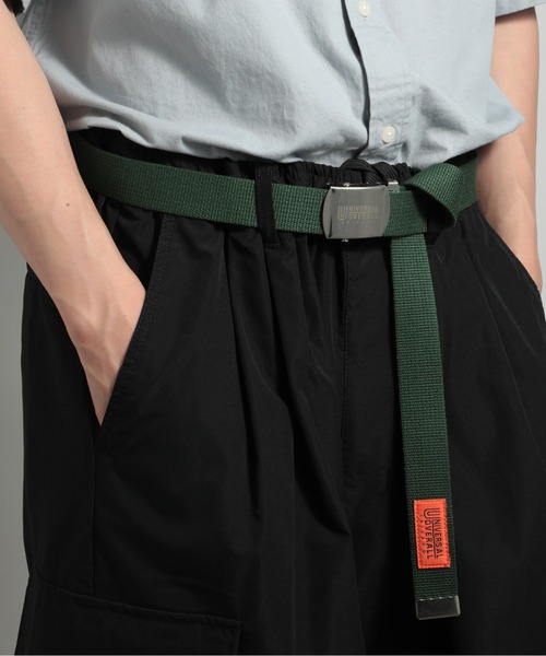 UNIVERSAL OVERALL(ユニバーサルオーバーオール)の「【UNIVERSAL OVERALL】ロゴ入りロングガチャベルト UV0846I(ベルト・メンズ・ブラック/オフホワイト/レッド/グリーン/キャメル/ピンク/ネイビー/ブルー/ライトグレー/イエロー・FREE)」の4枚目の写真