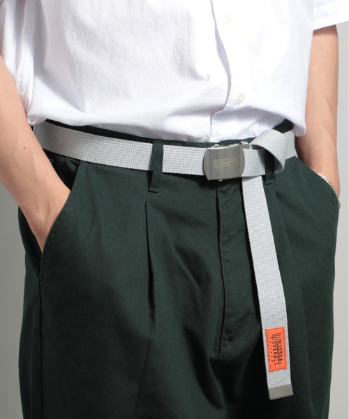 UNIVERSAL OVERALL(ユニバーサルオーバーオール)の「【UNIVERSAL OVERALL】ロゴ入りロングガチャベルト UV0846I(ベルト・メンズ・ブラック/オフホワイト/レッド/グリーン/キャメル/ピンク/ネイビー/ブルー/ライトグレー/イエロー・FREE)」の3枚目の写真