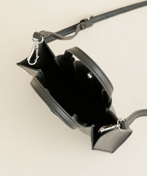 NANO universe（ナノユニバース）の「LB.04/プリーツミニトートバッグ（トートバッグ・レディース・ホワイト/ブラック/ベージュ・FREE）」の12枚目の写真