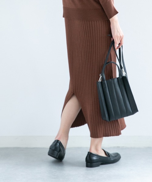 NANO universe（ナノユニバース）の「LB.04/プリーツミニトートバッグ（トートバッグ・レディース・ホワイト/ブラック/ベージュ・FREE）」の15枚目の写真