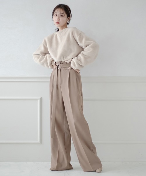 qumerry.（キュメリ）の「ファープルオーバー（その他トップス・レディース・ベージュ/オフホワイト・FREE）」の5枚目の写真