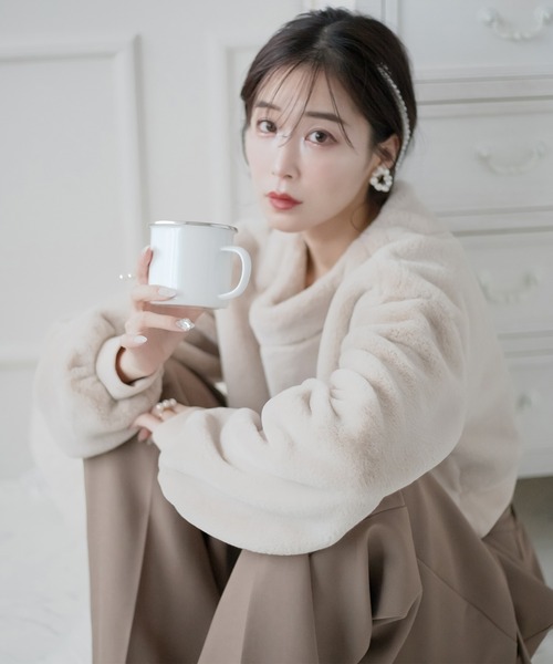 qumerry.（キュメリ）の「ファープルオーバー（その他トップス・レディース・ベージュ/オフホワイト・FREE）」の12枚目の写真