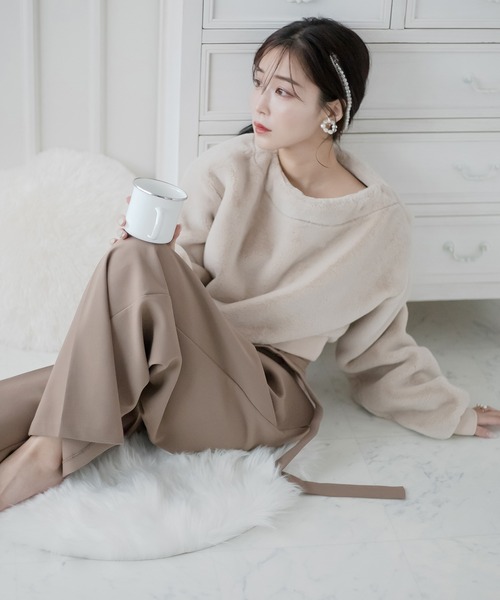 qumerry.（キュメリ）の「ファープルオーバー（その他トップス・レディース・ベージュ/オフホワイト・FREE）」の14枚目の写真