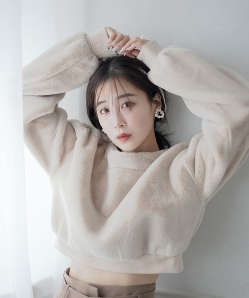 qumerry.（キュメリ）の「ファープルオーバー（その他トップス・レディース・ベージュ/オフホワイト・FREE）」の15枚目の写真