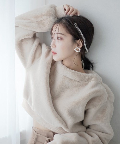 qumerry.（キュメリ）の「ファープルオーバー（その他トップス・レディース・ベージュ/オフホワイト・FREE）」の16枚目の写真