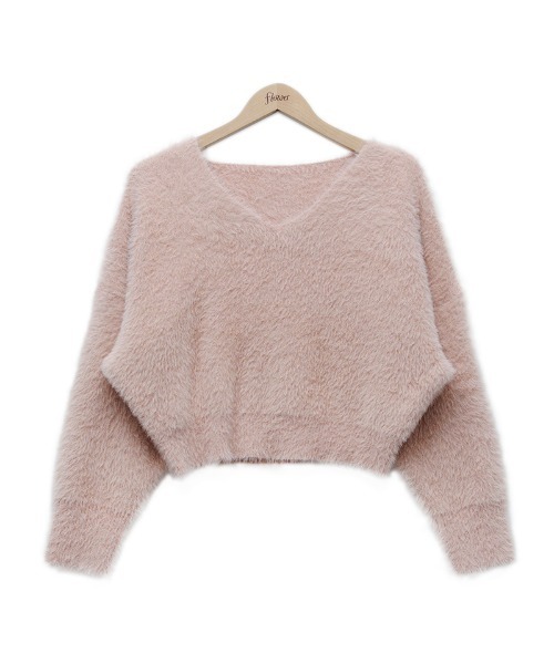 flower(フラワー)の「スウィートシャギーニット(ニット/セーター・レディース・ブラウン/ピンク・FREE)」の19枚目の写真