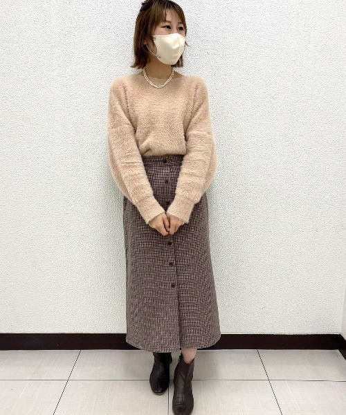 ニット+セーター flower - flower sweet shaggy knit セール】スウィートシャギーニット（ニット/セーター）｜flower