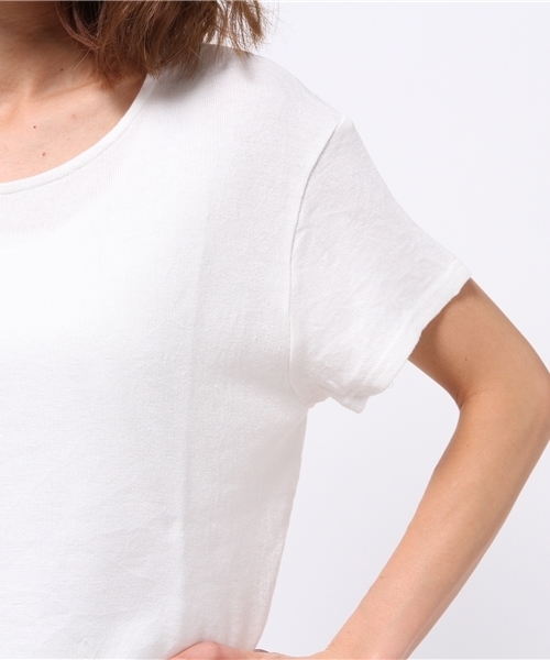 SHIPS for women（シップスフォーウィメン）の「タンクセット リネン裏毛プルオーバー（Tシャツ/カットソー・レディース・ライトホワイト/ライトグレー・36/38）」の8枚目の写真