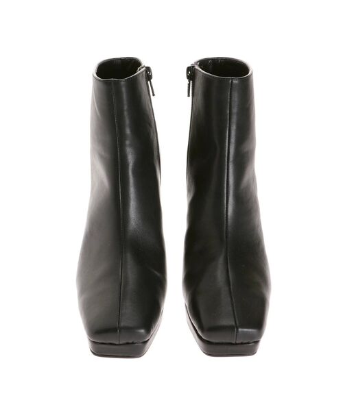 RESEXXY（リゼクシー）の「スクエアトゥショートブーツ（ブーツ・レディース・アイボリー/ブラック・SMALL/MEDIUM/LARGE）」の14枚目の写真