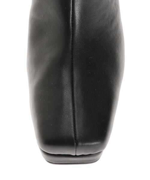 RESEXXY（リゼクシー）の「スクエアトゥショートブーツ（ブーツ・レディース・アイボリー/ブラック・SMALL/MEDIUM/LARGE）」の17枚目の写真