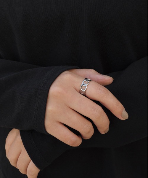 ieLS（イエルズ）の「金属アレルギー対応 「ieLS」ステンレス フリーリング チェーン　IKS1416（リング・レディース・ゴールド/シルバー・フリー）」の6枚目の写真