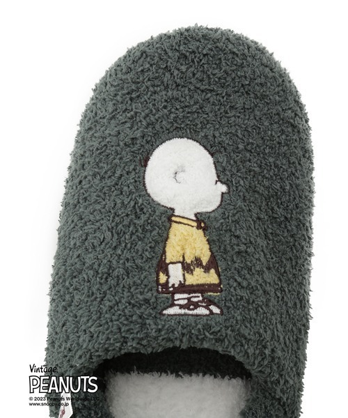 gelato pique(ジェラートピケ)の「【PEANUTS】【HOMME】ルームシューズ(ルームシューズ/スリッパ・メンズ・グリーン・FREE)」の3枚目の写真