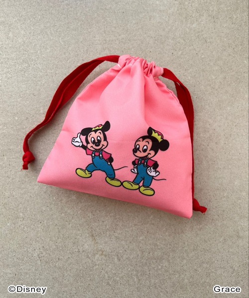 Me%（ミィパーセント）の「【Disney】キンチャクポーチ（ポーチ・レディース・ベージュ/ピンク/イエロー・FREE）」の4枚目の写真