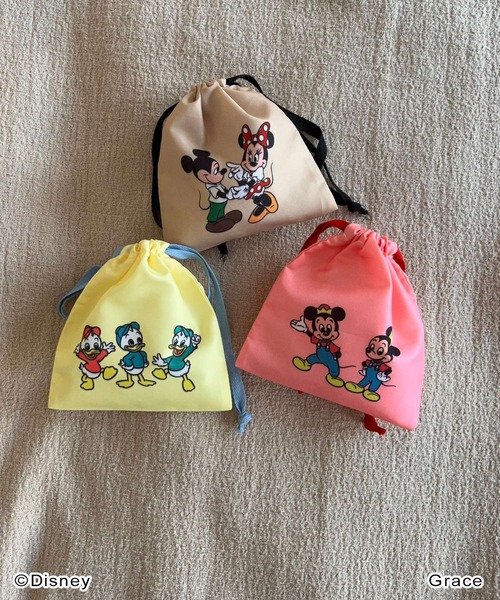 Me%（ミィパーセント）の「【Disney】キンチャクポーチ（ポーチ・レディース・ベージュ/ピンク/イエロー・FREE）」の16枚目の写真