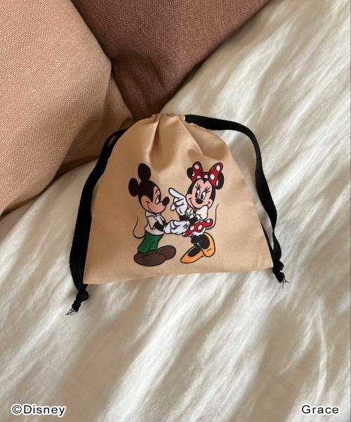 Me%（ミィパーセント）の「【Disney】キンチャクポーチ（ポーチ・レディース・ベージュ/ピンク/イエロー・FREE）」の13枚目の写真