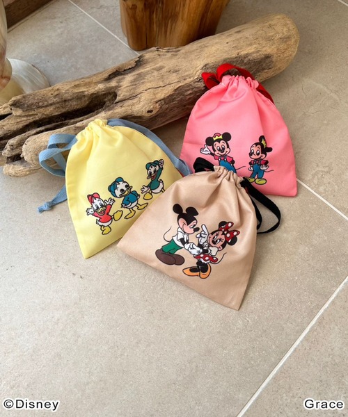 Me%（ミィパーセント）の「【Disney】キンチャクポーチ（ポーチ・レディース・ベージュ/ピンク/イエロー・FREE）」の20枚目の写真