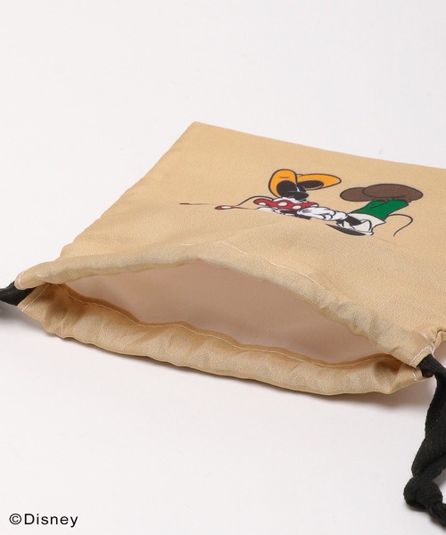 Me%（ミィパーセント）の「【Disney】キンチャクポーチ（ポーチ・レディース・ベージュ/ピンク/イエロー・FREE）」の7枚目の写真