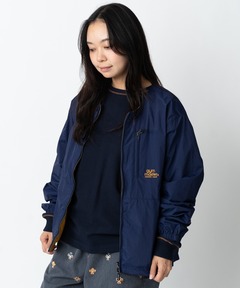 リバーシブルナイロンノーカラージャケット