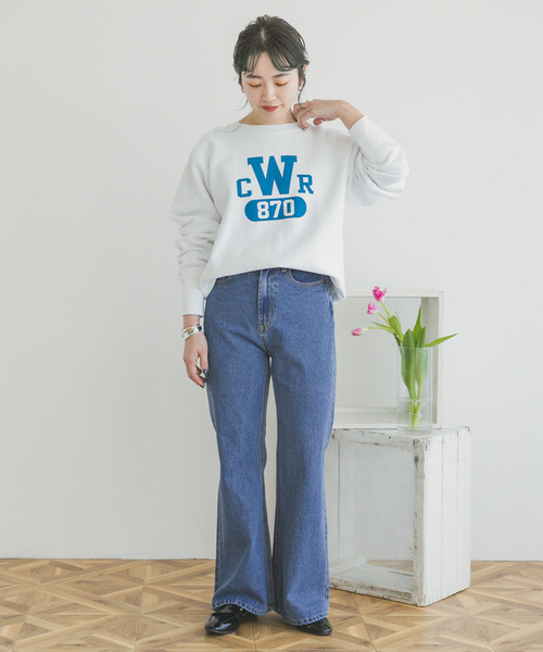 ITEMS URBANRESEARCH(アイテムズ アーバンリサーチ)の「セミフレアデニム(デニムパンツ・レディース・ライトブルー/ブルー・SMALL/MEDIUM)」の8枚目の写真