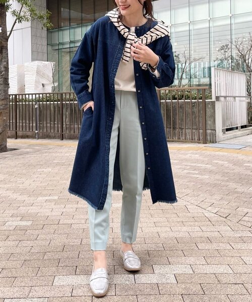 DRESKIP（ドレスキップ）の「◆【洗える】パ－ル調ボタンで惹きつける ラウンドネックニット（ニット/セーター・レディース・ブラック/ナチュラル/ホワイト系5/ピンク系・02/03/04）」の9枚目の写真