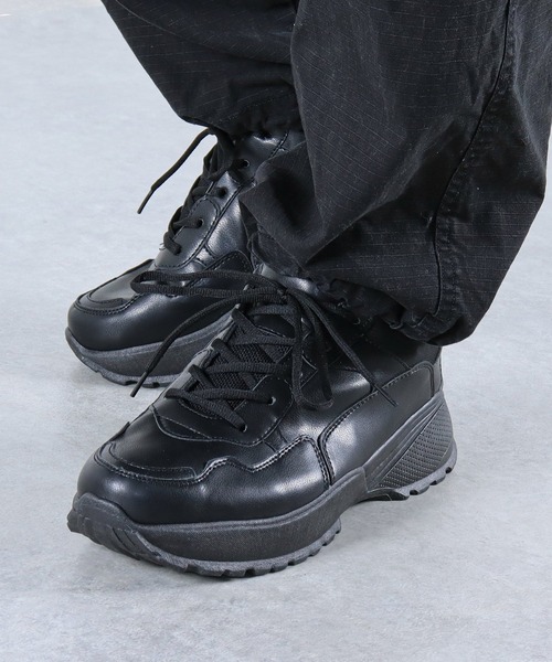 LOVEHUNTER（ラブハンター）の「軽量　厚底スニーカー《約5.5cmソール》（スニーカー・レディース・ブラック/ブラック×ブラック/ホワイト・42/43/41/40/M/L/44/SS/LL/S）」の19枚目の写真