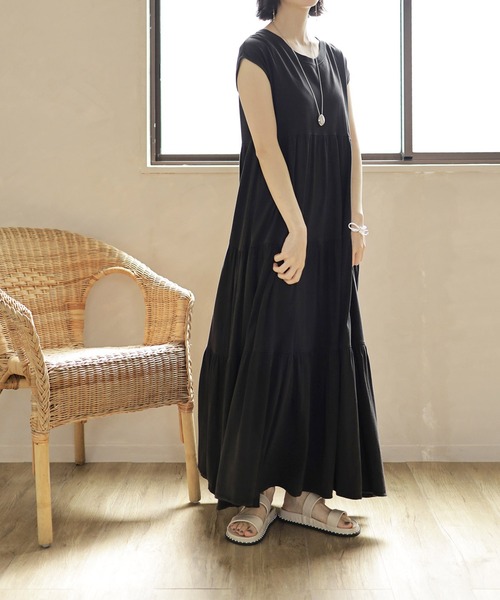 SESTO（セスト）の「パールピースのダブルストラップフットベッドサンダル（サンダル・レディース・ブラック/アイボリー・LL/3L/S/M/L）」の20枚目の写真