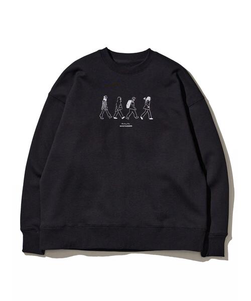 CRAFT STANDARD BOUTIQUE（クラフトスタンダードブティック）の「裏毛プリントスウェット（スウェット・メンズ・ブラック/杢グレー/ホワイト系その他・L/M/XL）」の6枚目の写真