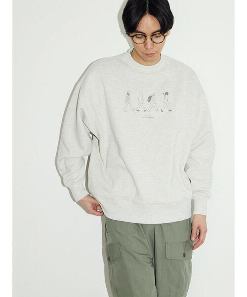 CRAFT STANDARD BOUTIQUE（クラフトスタンダードブティック）の「裏毛プリントスウェット（スウェット・メンズ・ブラック/杢グレー/ホワイト系その他・L/M/XL）」の7枚目の写真