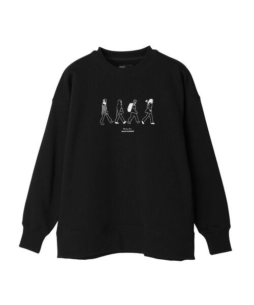 CRAFT STANDARD BOUTIQUE（クラフトスタンダードブティック）の「裏毛プリントスウェット（スウェット・メンズ・ブラック/杢グレー/ホワイト系その他・L/M/XL）」の18枚目の写真