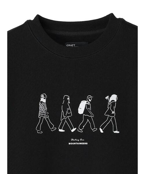 CRAFT STANDARD BOUTIQUE（クラフトスタンダードブティック）の「裏毛プリントスウェット（スウェット・メンズ・ブラック/杢グレー/ホワイト系その他・L/M/XL）」の20枚目の写真