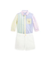 POLO RALPH LAUREN CHILDRENSWEAR（ポロ ラルフ ローレン チルドレンズウェア）の「オックスフォード ファン シャツ＆チノ ショートパンツ セット（ベビーギフト・キッズ）」
