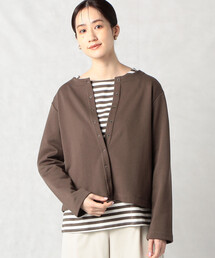 Comme Ca Mature | 裏毛スナップカーディガン(カーディガン/ボレロ)