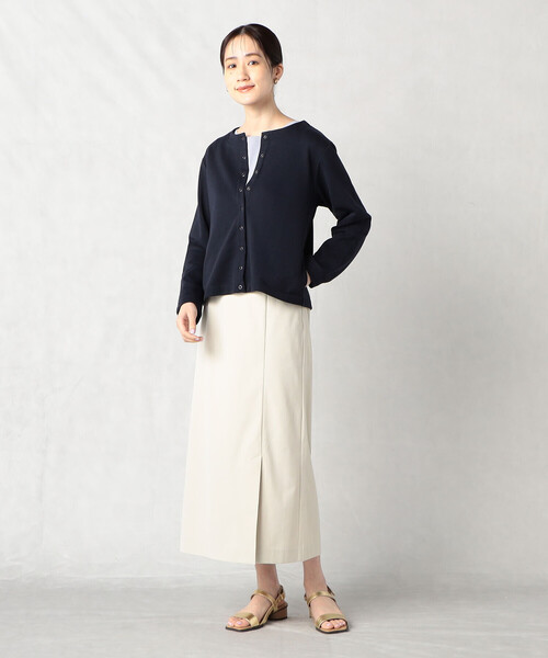 □新品□Comme ca Mature（コムサマチュア）裏毛スナップ