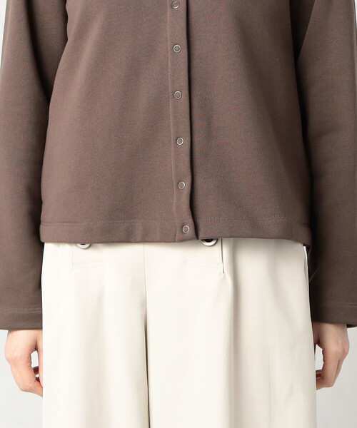 Comme　Ca　Mature（コムサマチュア）の「裏毛スナップカーディガン（カーディガン/ボレロ・レディース・ネイビー/ブラウン/ブラック・FREE）」の13枚目の写真