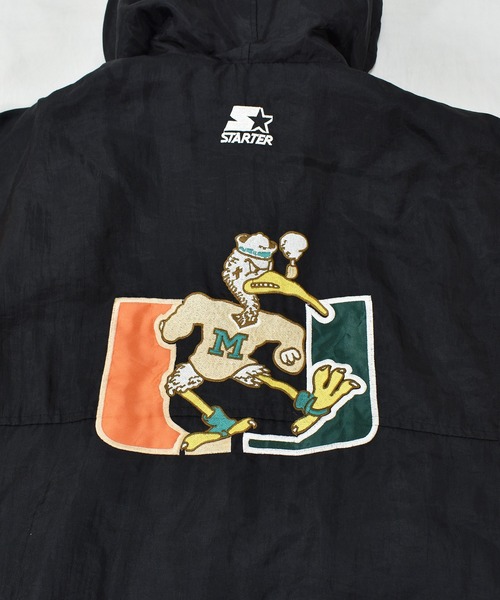 スターター マイアミハリケーンズ 中綿ジャケットXXL カレッジ 古着