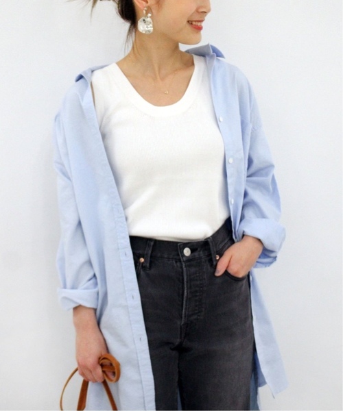 JOURNAL STANDARD relume(ジャーナルスタンダード レリューム)の「《追加》Vis/Pリブタンク(タンクトップ・レディース・ベージュ/ブラウン/ホワイト/ブラック・FREE)」の2枚目の写真