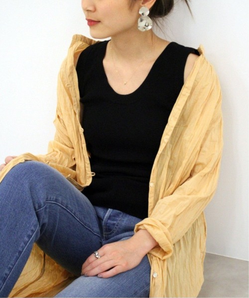 JOURNAL STANDARD relume(ジャーナルスタンダード レリューム)の「《追加》Vis/Pリブタンク(タンクトップ・レディース・ベージュ/ブラウン/ホワイト/ブラック・FREE)」の11枚目の写真